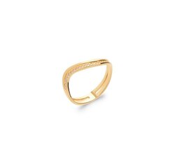 Кольцо с золотым покрытием 750°, произведено во Франции цена и информация | Кольца | kaup24.ee