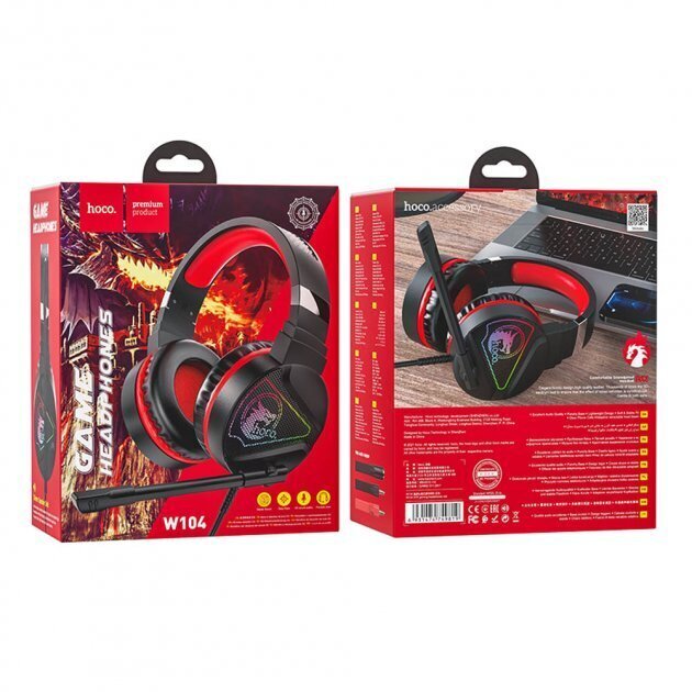 Hoco W104 Drift LED Black hind ja info | Kõrvaklapid | kaup24.ee