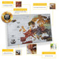 Euroopa kaart nööpnõeltega, 59,5 x 42 cm цена и информация | Maailmakaardid | kaup24.ee