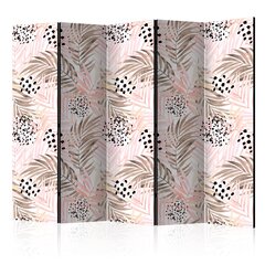 Ruumijaotur - Pink Palm Leaves II [Room Dividers] hind ja info | Sirmid ja vaheseinad | kaup24.ee