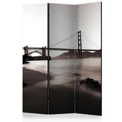 Ruumijaotur - San Francisco: Golden Gate Bridge in black and white [Room Dividers] hind ja info | Sirmid ja vaheseinad | kaup24.ee