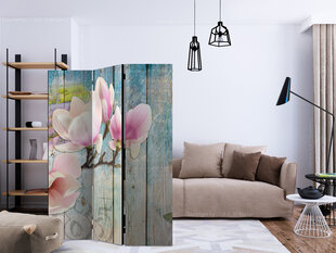 Ruumijaotur - Pink Flowers on Wood [Room Dividers] hind ja info | Sirmid ja vaheseinad | kaup24.ee