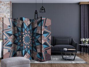 Ruumijaotur - Star Mandala (Brown and Blue) II [Room Dividers] hind ja info | Sirmid ja vaheseinad | kaup24.ee