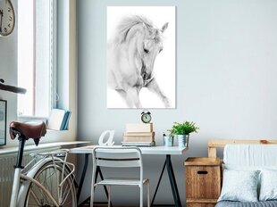Maal - White Horse (1 Part) Vertical hind ja info | Seinapildid | kaup24.ee