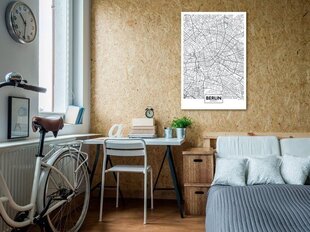 Картина Map of Berlin цена и информация | Картины, живопись | kaup24.ee