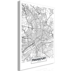 Maal - Map of Frankfurt (1 Part) Vertical hind ja info | Seinapildid | kaup24.ee