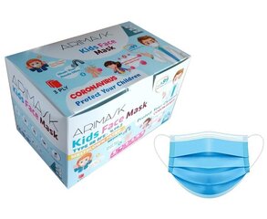Детские защитные маски для лица Arimask, голубые, 50 шт. цена и информация | Аптечки | kaup24.ee