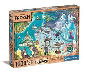 Pusle Clementoni Disney Frozen Story Maps, 1000-osaline цена и информация | Пазлы | kaup24.ee