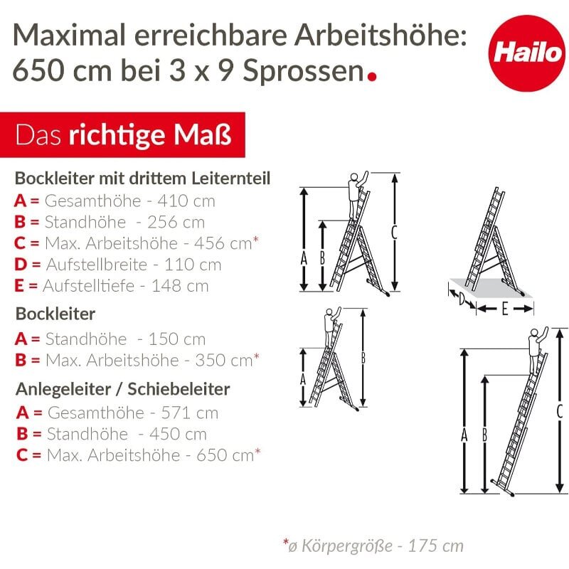 Trepp kombineeritav lisaastmete komplektiga ProfiStep Combi / alumiinium / 3x9 astet hind ja info | Redelid | kaup24.ee