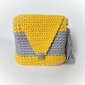 Heegeldatud seljakott, kollane/hall hind ja info | Naiste käekotid | kaup24.ee