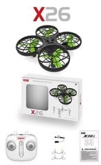 Drone RC Syma X26 (2,4 GHz) цена и информация | Игрушки для мальчиков | kaup24.ee