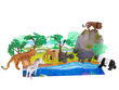 Safari metsloomakujukesed (7 tk.) Koos mati ja tarvikute komplektiga hind ja info | Arendavad mänguasjad | kaup24.ee