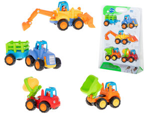 Plastmassist sõidukite komplekt (4 tk.) hind ja info | Poiste mänguasjad | kaup24.ee