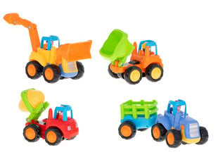 Набор пластиковых автомобилей (4 шт.) цена и информация | Игрушки для мальчиков | kaup24.ee