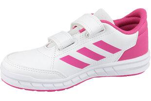 Tüdrukute spordijalatsid Adidas AltaSport CF K D96828, valge/roosa цена и информация | Детские туфли | kaup24.ee