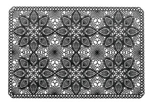 4Living настольный коврик Lace Black, 30x45 см цена и информация | Скатерти, салфетки | kaup24.ee