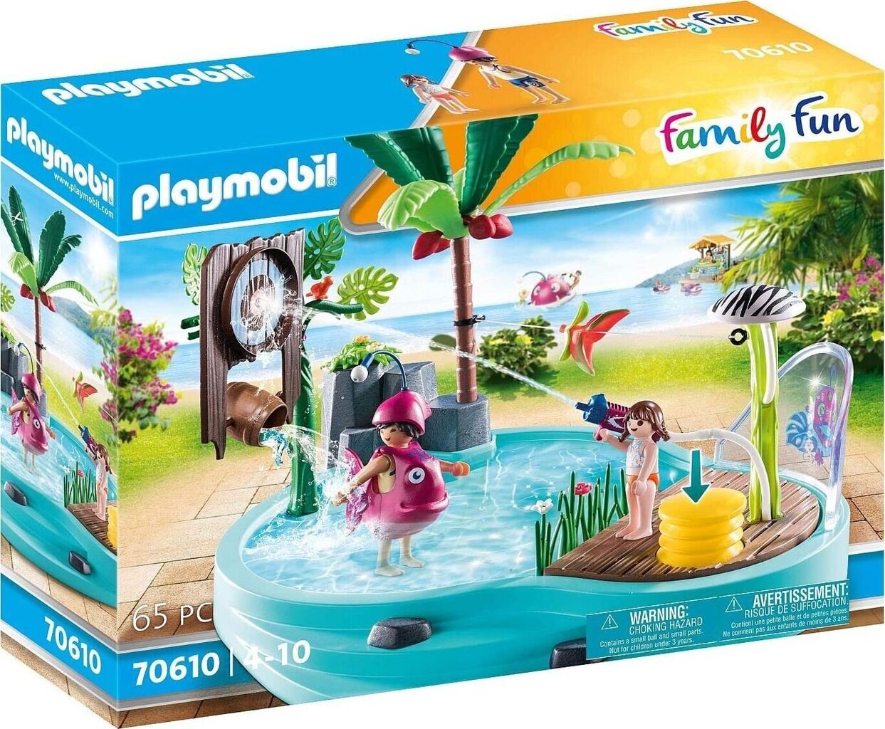 70610 Playmobil, lõbus bassein vee pritsimisega hind ja info | Klotsid ja konstruktorid | kaup24.ee