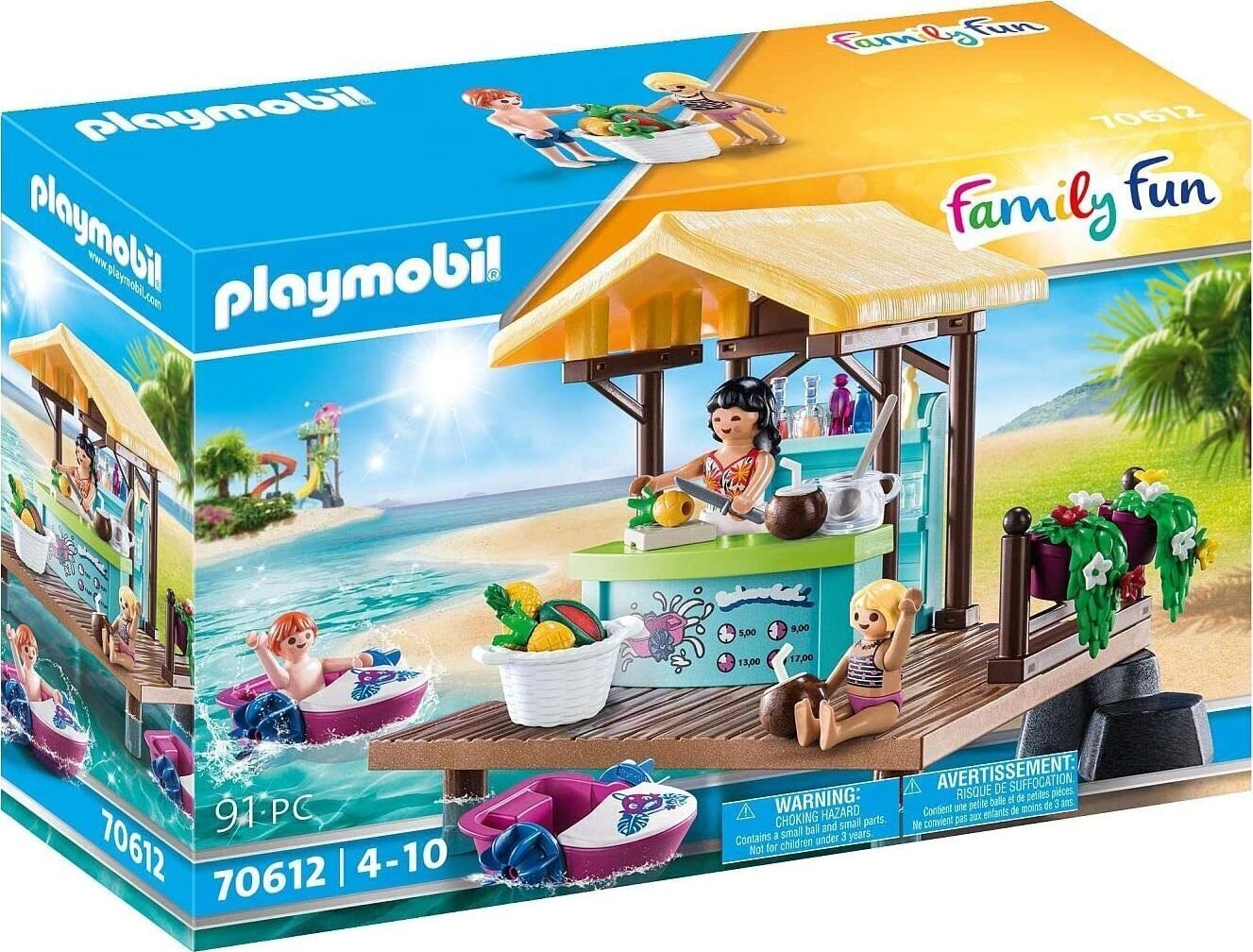 70612 PLAYMOBIL® Family Fun, Aerulaua laenutus koos mahlabaariga цена и информация | Klotsid ja konstruktorid | kaup24.ee