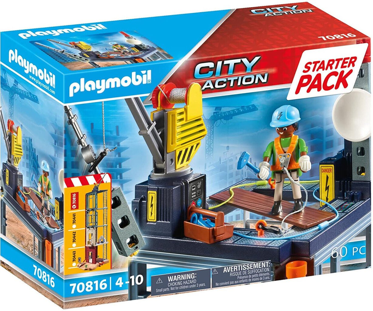 70816 PLAYMOBIL® City Life, Ehitusplats цена и информация | Klotsid ja konstruktorid | kaup24.ee