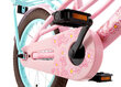 Laste jalgratas Supersuper Lola, 18'', 28 cm, sinine/roosa hind ja info | Jalgrattad | kaup24.ee