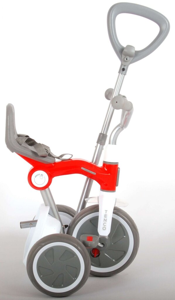 Multifunktsionaalne kolmerattaline jalgratas Trike Tenco, punane/valge hind ja info | Kolmerattalised jalgrattad | kaup24.ee