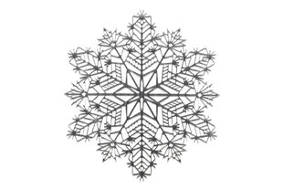 Lauamatt Winteria Snowflake Silver, 38x38 cm hind ja info | Laudlinad, lauamatid, servjetid | kaup24.ee