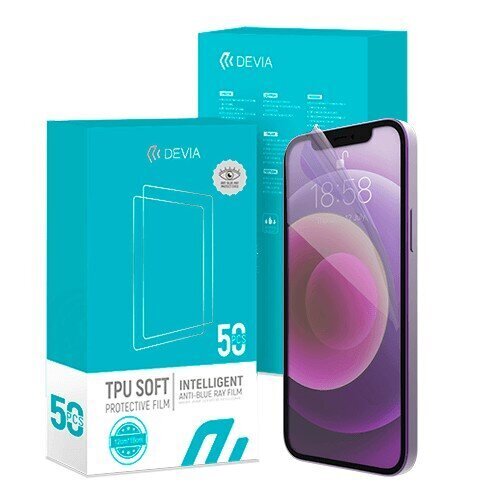 Filmide komplekt Devia Intelligent TPU Soft 50tk hind ja info | Ekraani kaitsekiled | kaup24.ee