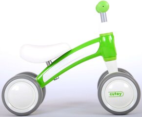 Tasakaaluratas QPlay Cutey Ride On Junior, roheline/valge hind ja info | Jooksurattad | kaup24.ee