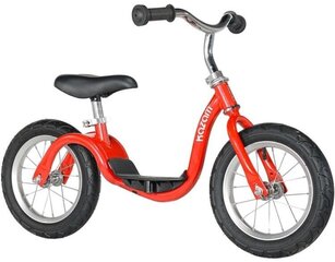 Балансировочный велосипед Kazam 12'' Junior, красный цена и информация | Детский трехколесный велосипед - коляска с удобной ручкой управления для родителей Riff F95941 2в1, фиолетовый | kaup24.ee
