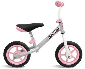 Балансировочный велосипед Skids Control 10'', серый/розовый цена и информация | Балансировочные велосипеды | kaup24.ee