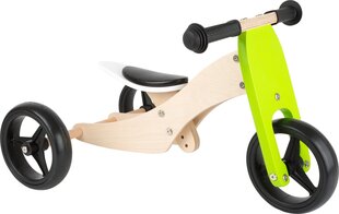 Балансировочный велосипед Small Foot Trike 2-in-1 10'', зеленый цена и информация | Балансировочные велосипеды | kaup24.ee