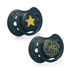 Силиконовая динамическая пустышка STARDUST, LOVI, 22/895green, 18мес+, 2 шт, green цена и информация | Пустышки | kaup24.ee