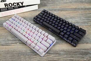 Клавиатура Motospeed CK62 белая беспроводная 60% с RGB подсветкой цена и информация | Клавиатуры | kaup24.ee