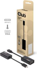 Club 3D CAC-1502, USB-C/VGA, 0.15 м цена и информация | Кабели и провода | kaup24.ee