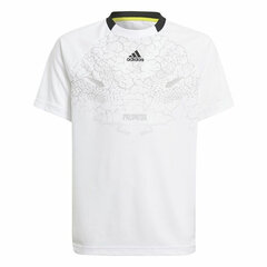 Детский футболка с коротким рукавом Adidas Predator Aeroready Белый S6433198 цена и информация | Рубашки для мальчиков | kaup24.ee