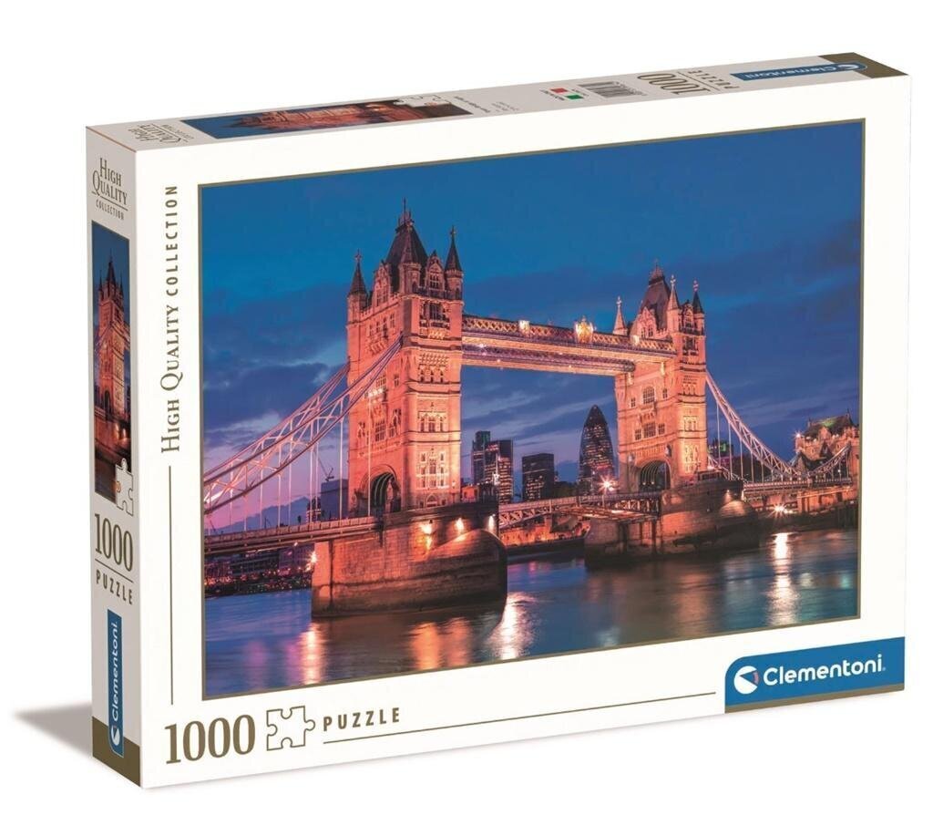 Pusle Clementoni Tower Bridge At Night, 1000 o. hind ja info | Pusled | kaup24.ee