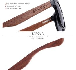 Высококачественные солнцезащитные очки Barcur с антибликовым покрытием, UV400 цена и информация | Стильные солнцезащитные очки | kaup24.ee