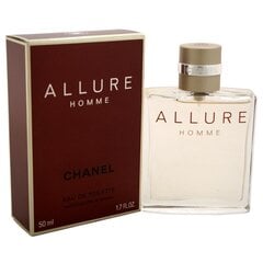 Chanel Allure Homme Edt, 50 ml цена и информация | Мужские духи | kaup24.ee