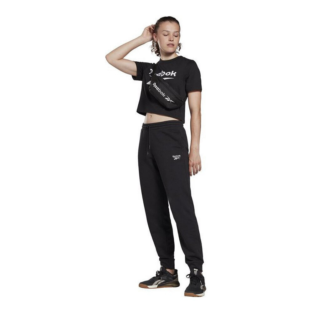 Lühikeste varrukatega T-särk, naiste Reebok Cropped Identity Must S6434248 hind ja info | Naiste spordiriided | kaup24.ee