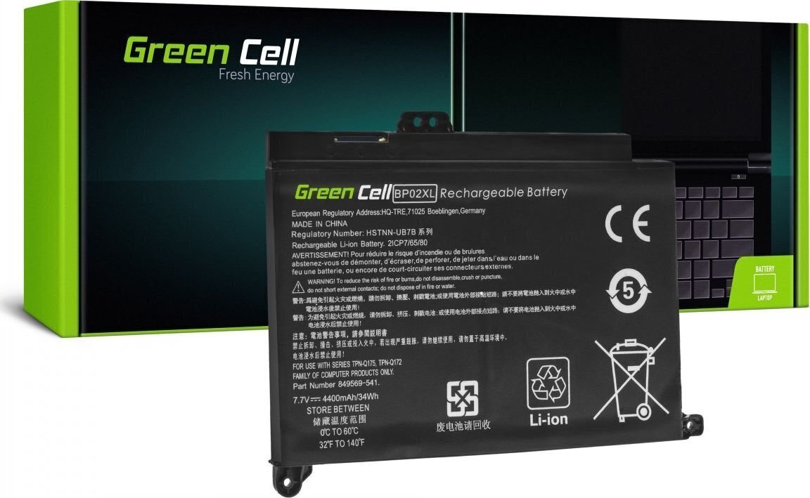 Green Cell HP150 цена и информация | Sülearvuti akud | kaup24.ee