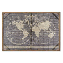 Картина Карта мира цена и информация | Настенные деревянные декорации | kaup24.ee