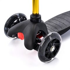 Трехколесный скутер Meteor Tucan LED, черно-желтый цена и информация | Самокаты | kaup24.ee