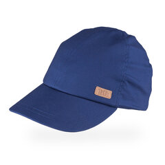 TuTu хлопковая одинарная шапка с козырьком для мальчиков, голубая цена и информация | Шапки, перчатки, шарфы для мальчиков | kaup24.ee