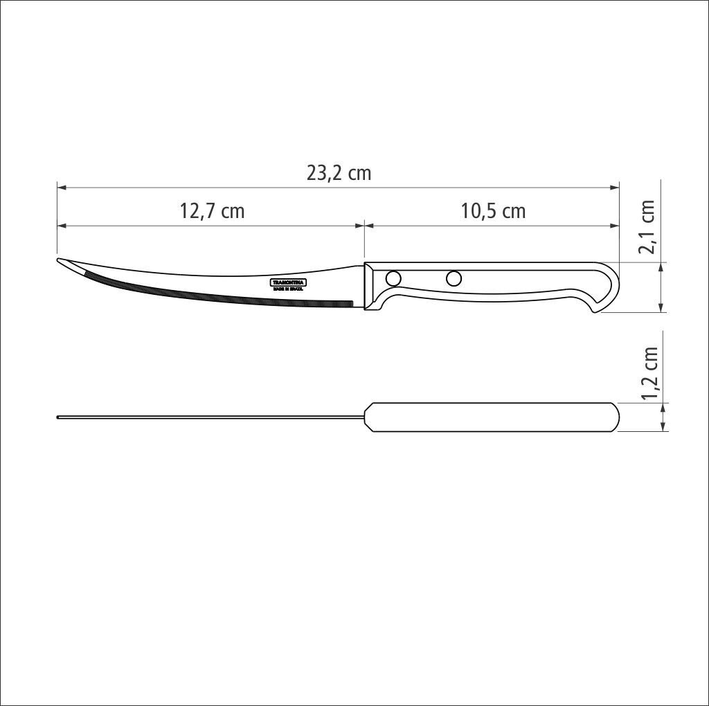 Tramontina Ultracorte 5'' tomatinuga. hind ja info | Noad ja tarvikud | kaup24.ee