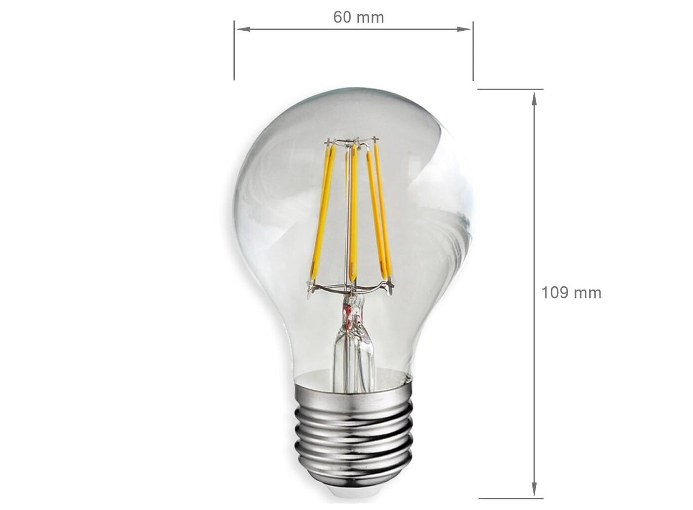 LED pirn Filament Polux E27 4W 450lm цена и информация | Lambipirnid, lambid | kaup24.ee