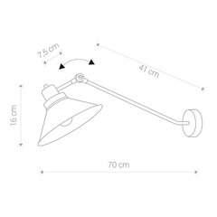 Nowodvorski Lighting seinavalgusti Techno 9145 hind ja info | Seinavalgustid | kaup24.ee