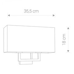 Nowodvorski Lighting seinavalgusti Hotel II 9304 hind ja info | Seinavalgustid | kaup24.ee