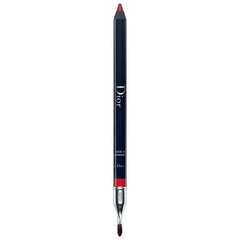 Huule kontuurpliiats Dior Contour Lipliner Pencil 1.2 g, 999 Rouge Dior цена и информация | Помады, бальзамы, блеск для губ | kaup24.ee