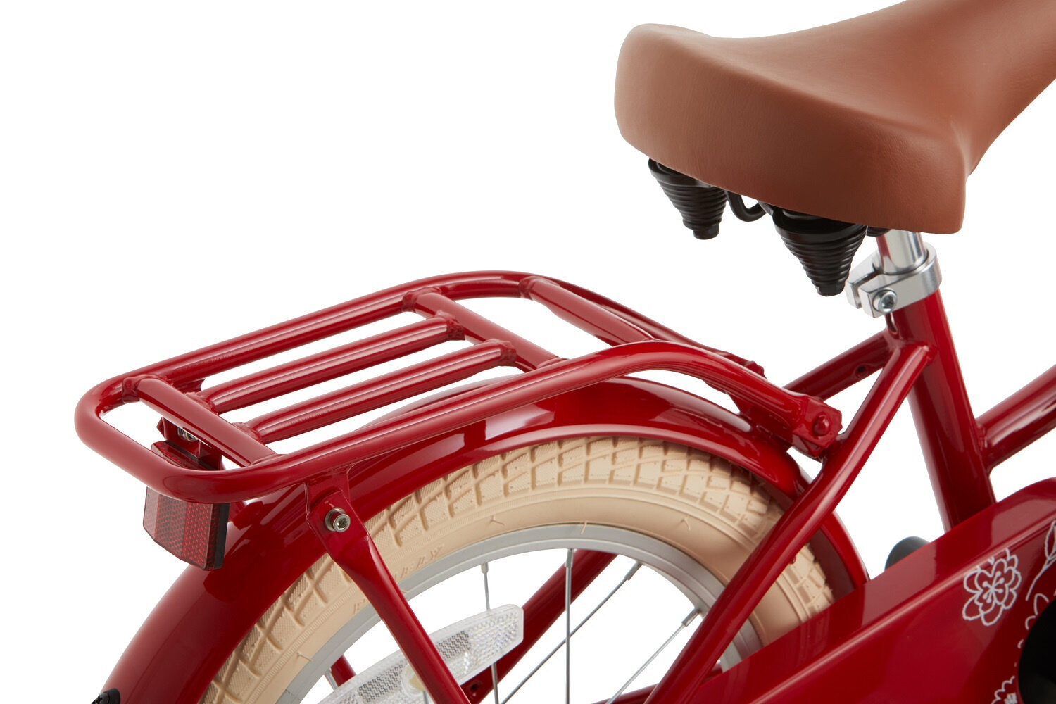 Laste jalgratas Supersuper Cooper 18", 28 cm, punane hind ja info | Jalgrattad | kaup24.ee