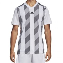 Meeste T-särk Adidas Striped 19, valge hind ja info | Meeste spordiriided | kaup24.ee